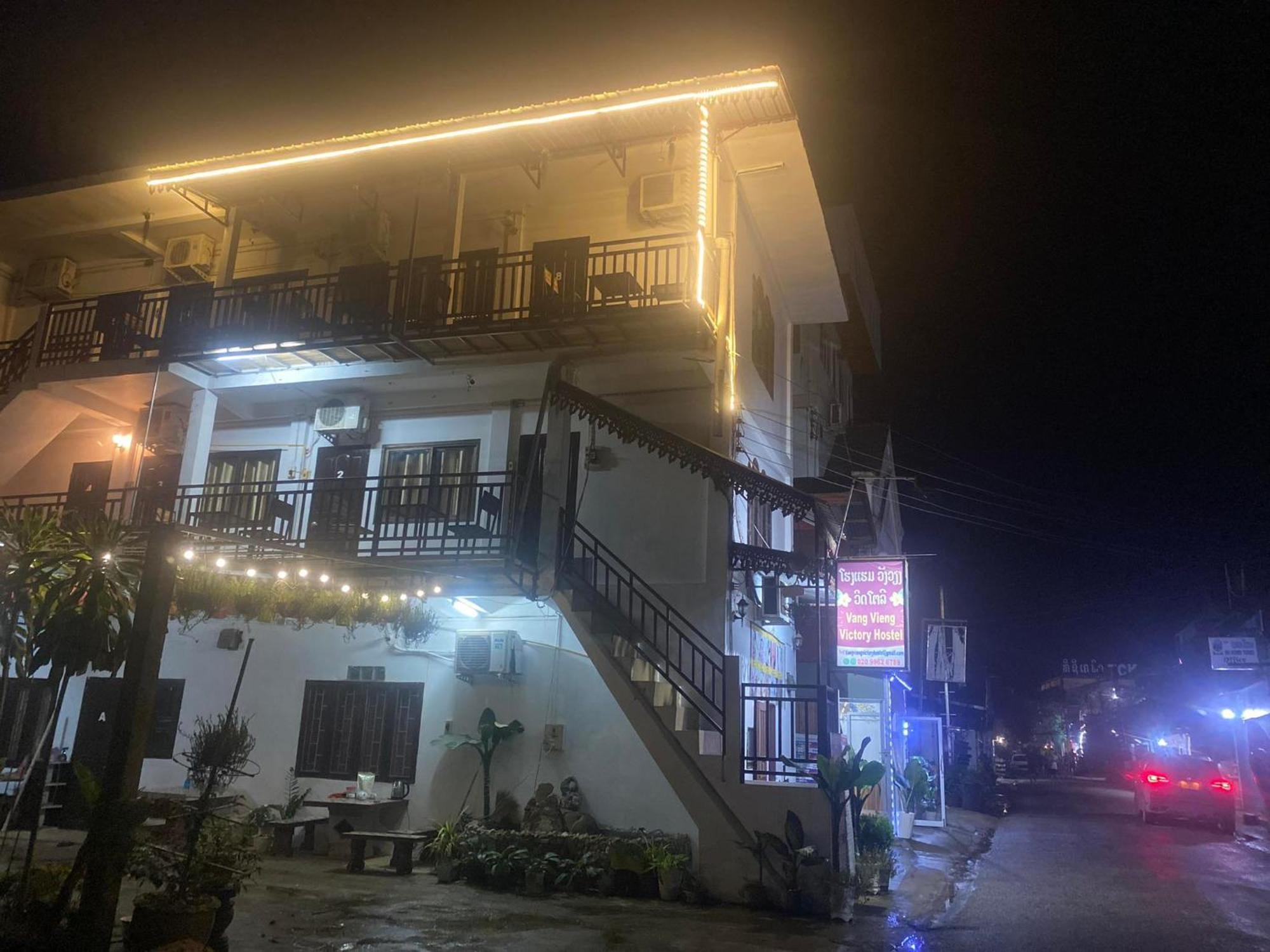 Vang Vieng Victory Hostel Екстериор снимка